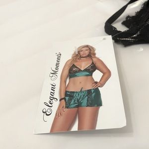 2XNWT CAMI SET SATIN N LACE